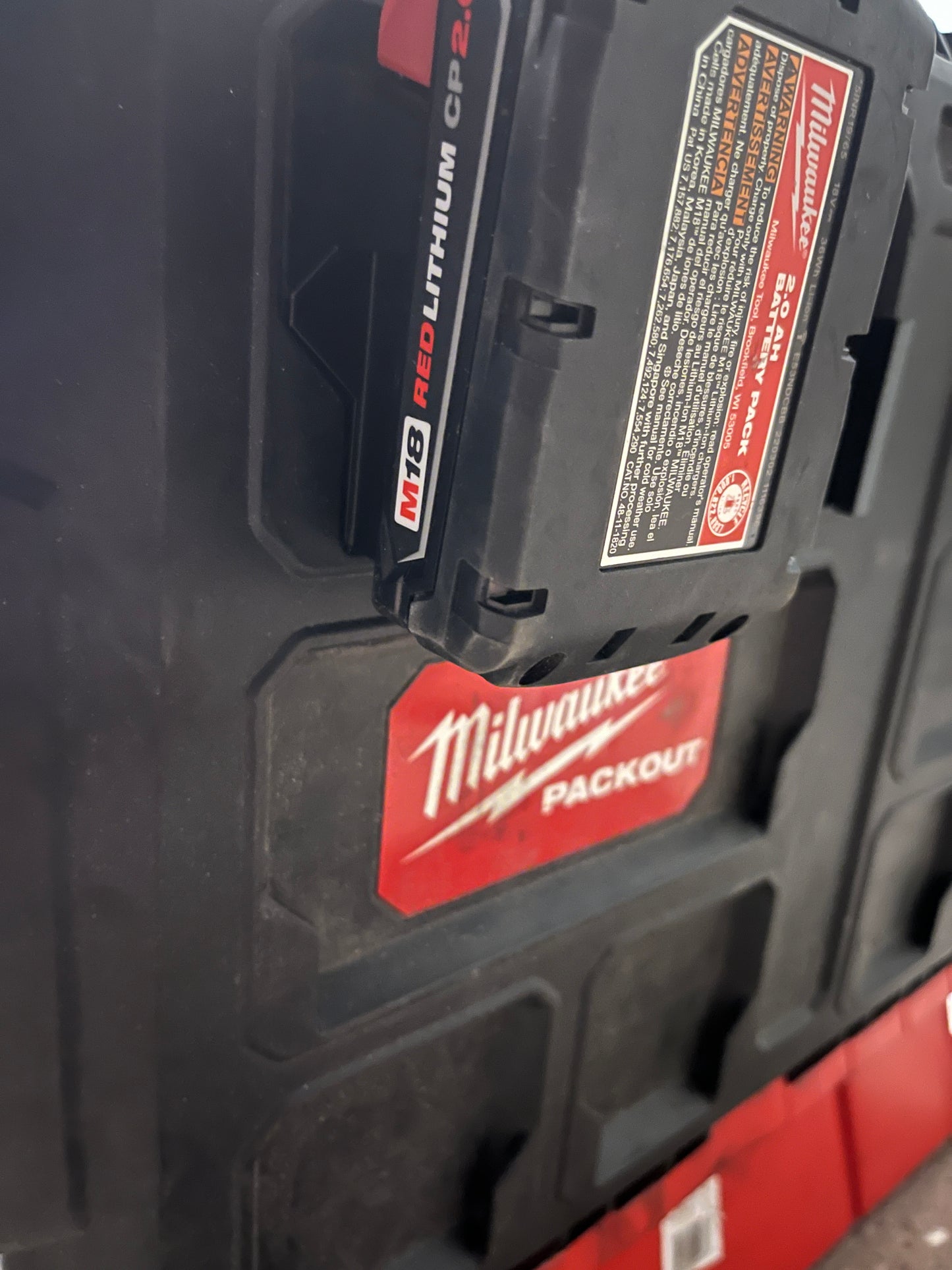 Milwakuee Packout Battery Holder